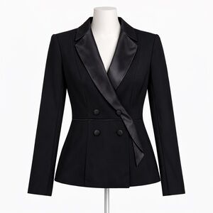 Adrianna Papell Evening Black Tuxedo Blazer